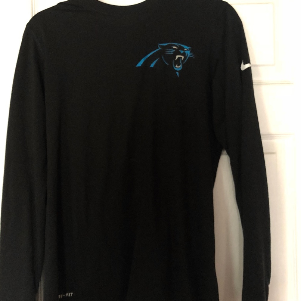 Men's Carolina Panther's Long Sleeve Nike Dri-Fit